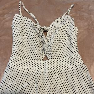 Super cute, light polka dot short dress.